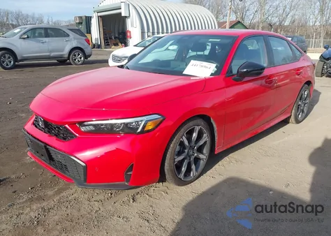 2025 Honda Civic Hybrid Sport/Sport Touring from USA, damaged, VIN 2HGFE4F89SH350548